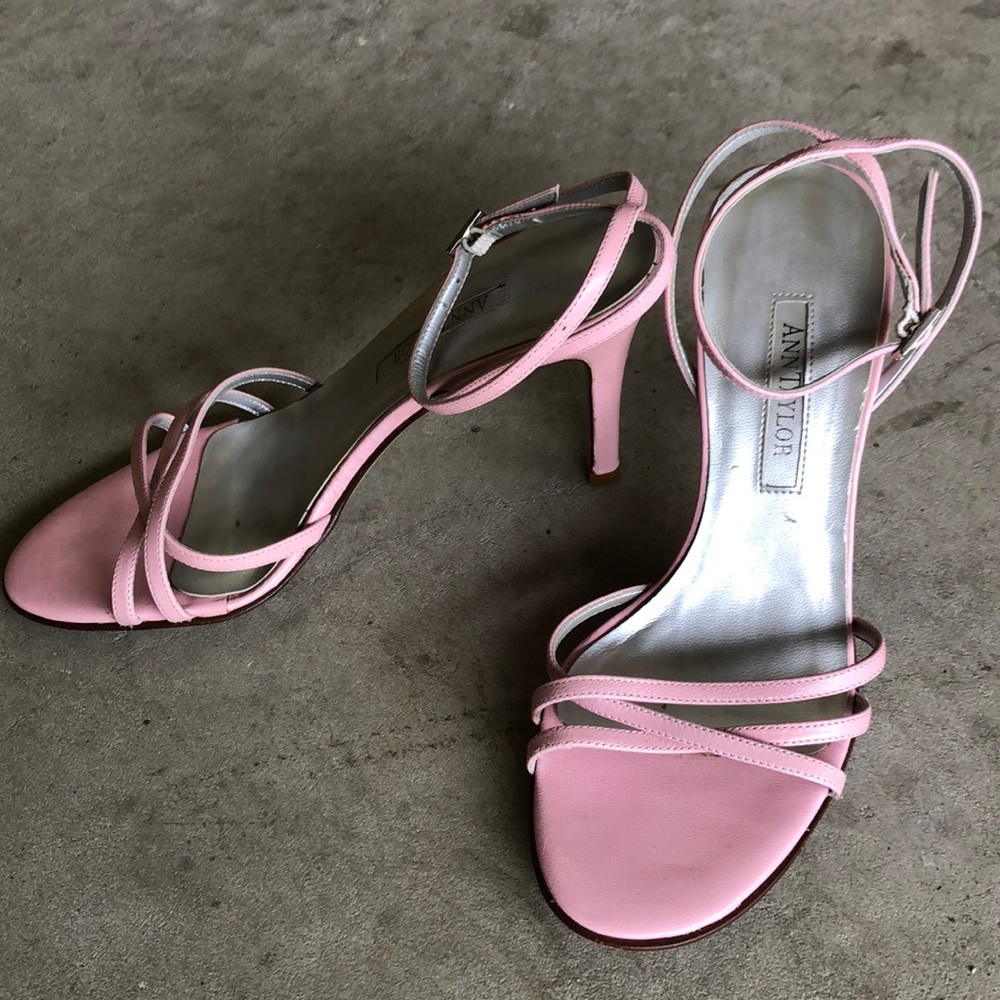 Pink strappy heels size 5